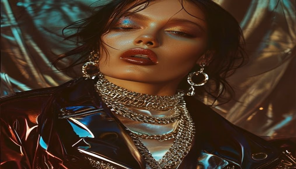 Chrome hearts gritt fluted em fotografia editorial de luxo