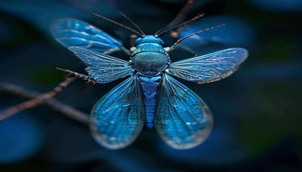 cicada wing pattern in editorial style