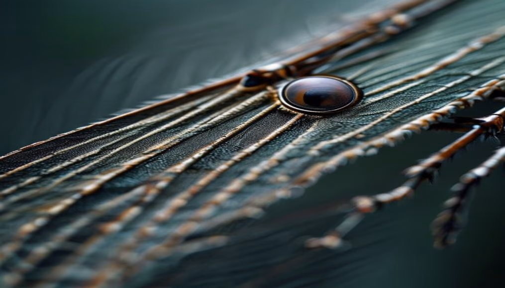 cicada wing pattern in editorial style