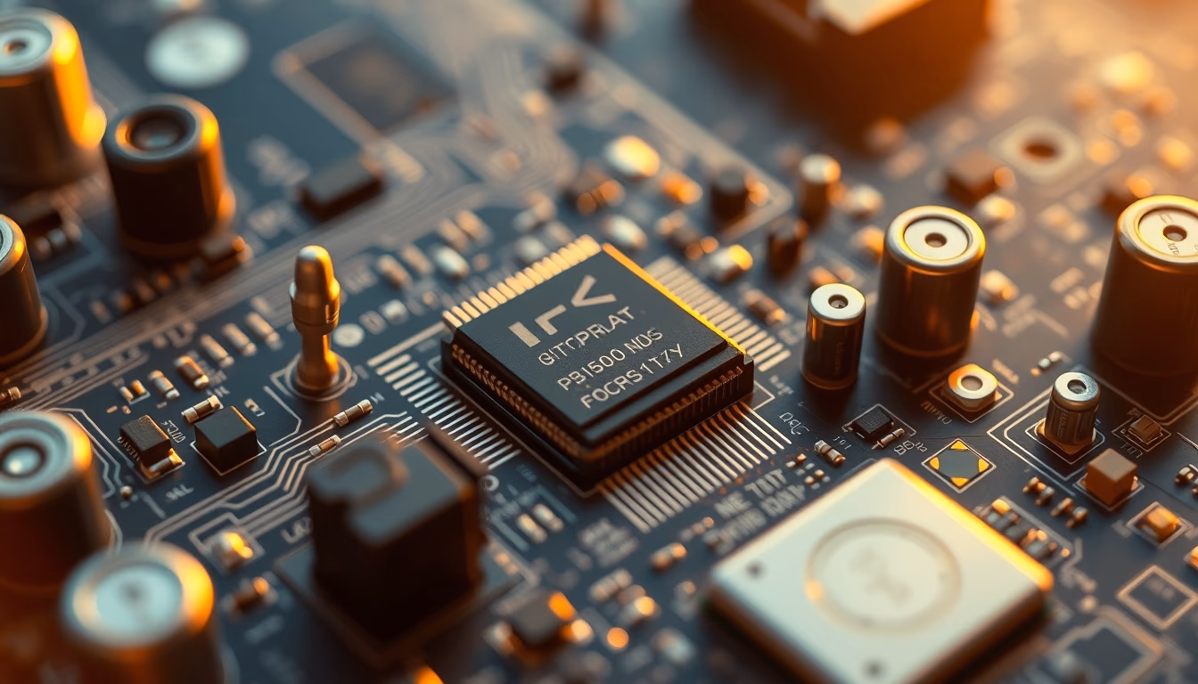 Circuit board macro photography em estilo editorial