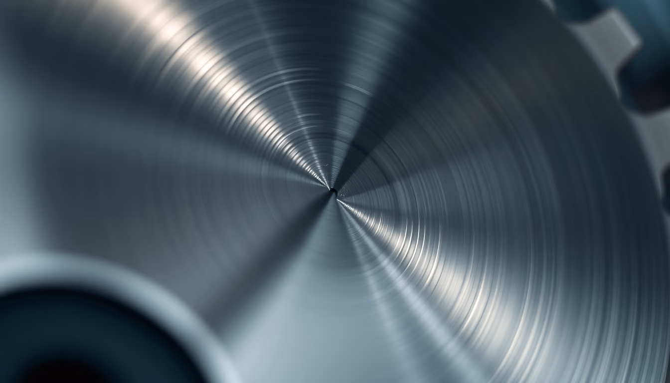 circular saw blade in editorial style