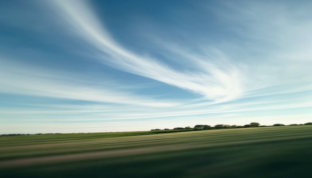 cirrus high wispy in editorial style