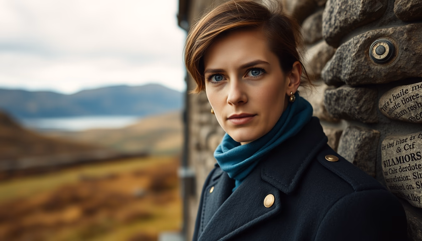 claymore scottish in editorial style