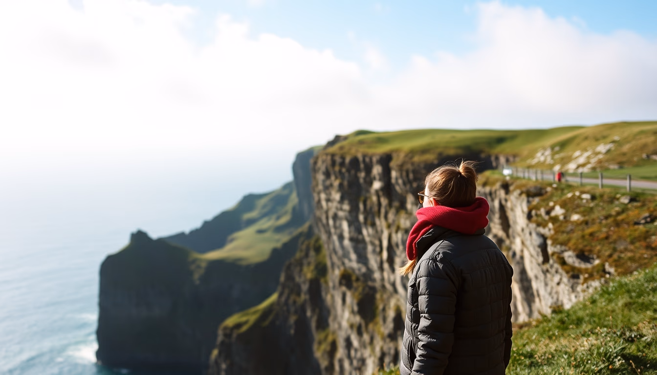 cliffs of moher ireland in editorial style