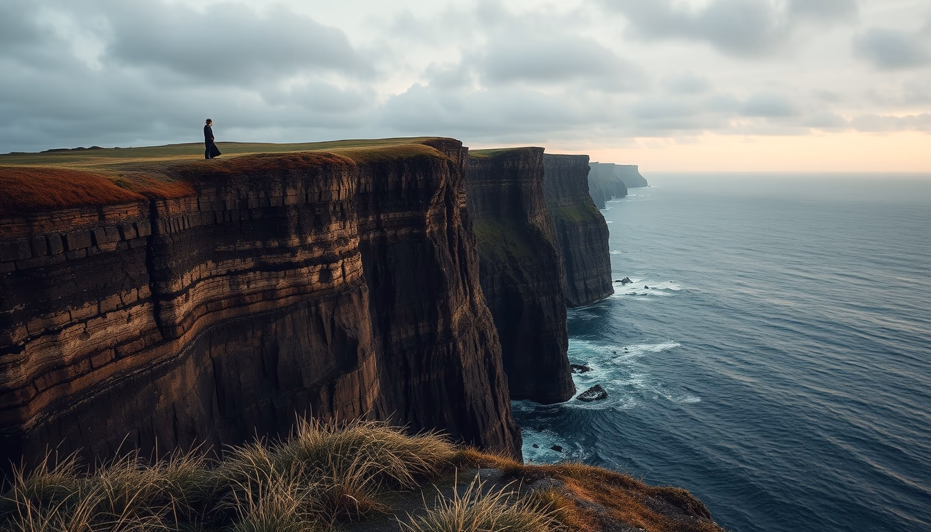 cliffs of moher ireland in editorial style
