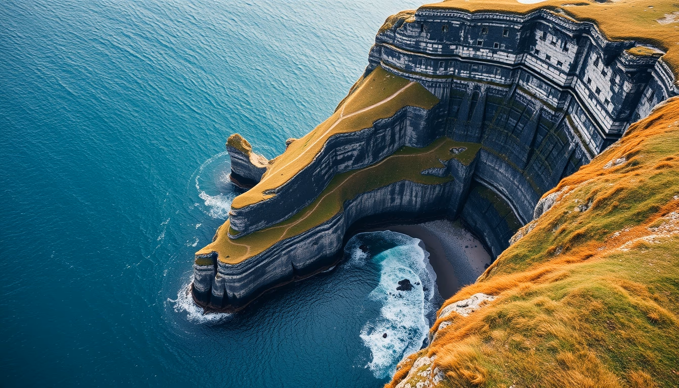 cliffs of moher ireland in editorial style