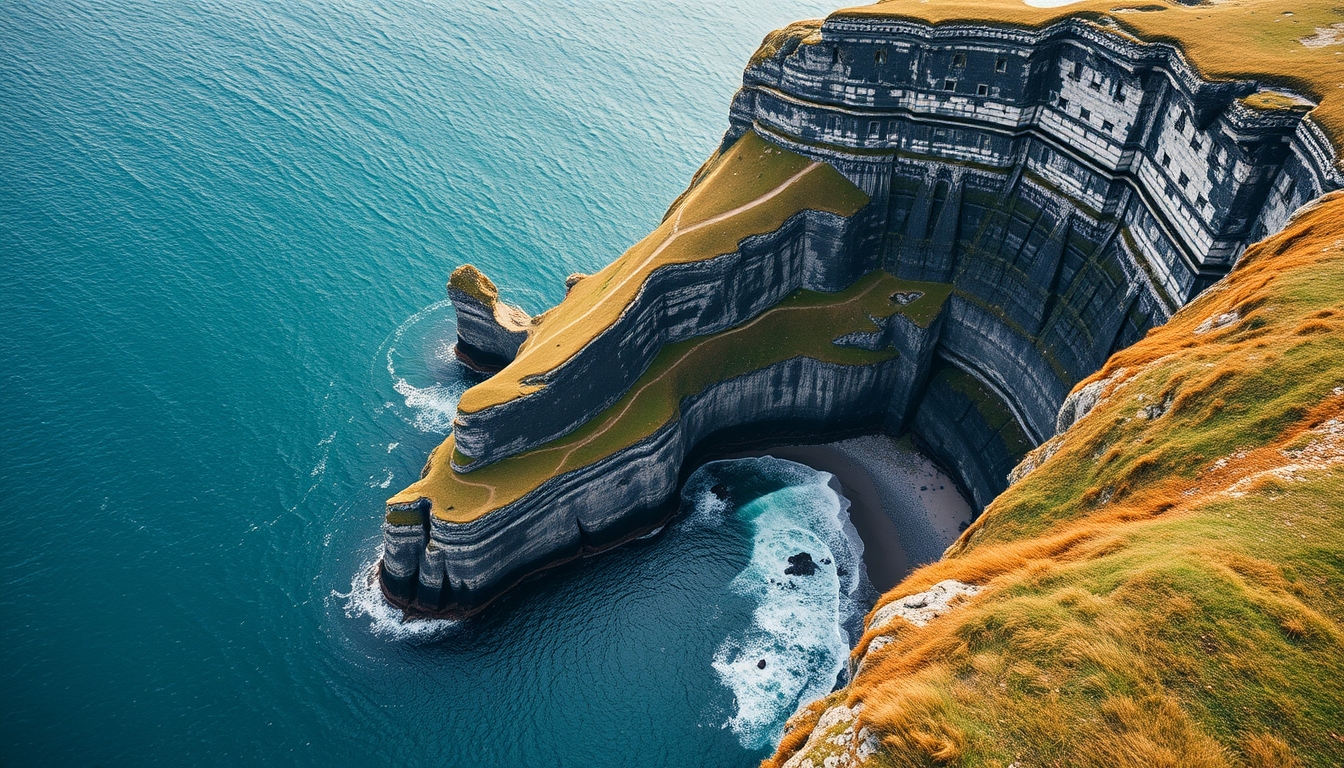 cliffs of moher ireland in editorial style