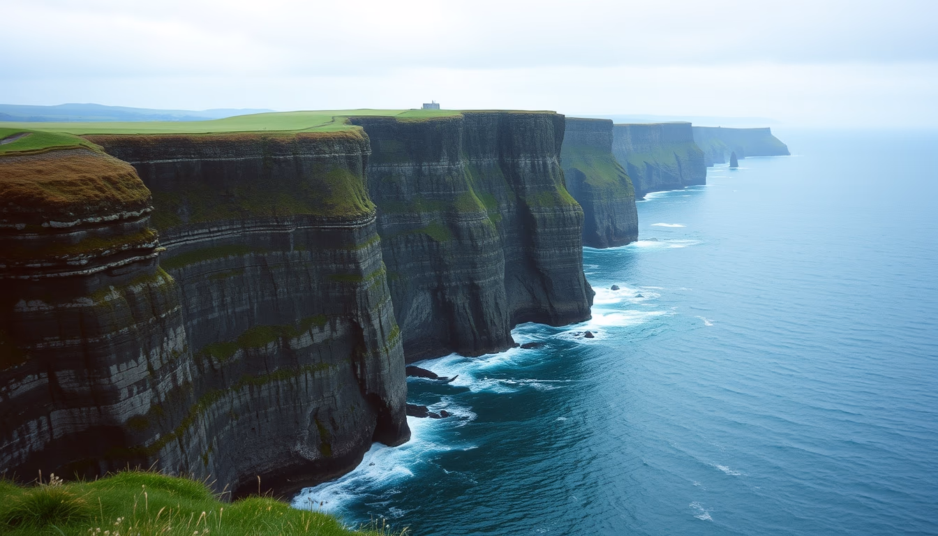 cliffs of moher ireland in editorial style