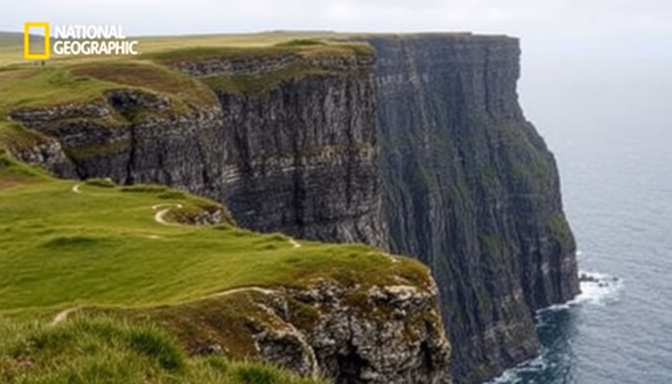 cliffs of moher ireland in editorial style