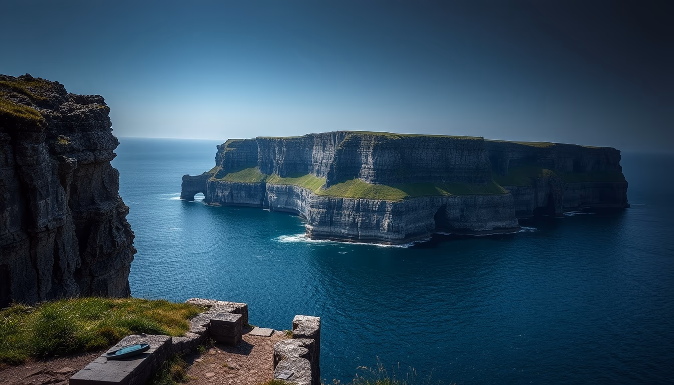 cliffs of moher ireland in editorial style