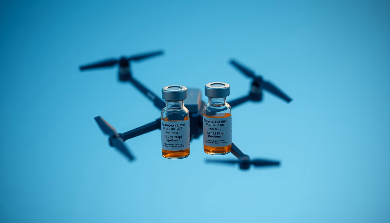 clinical trial vials in editorial style