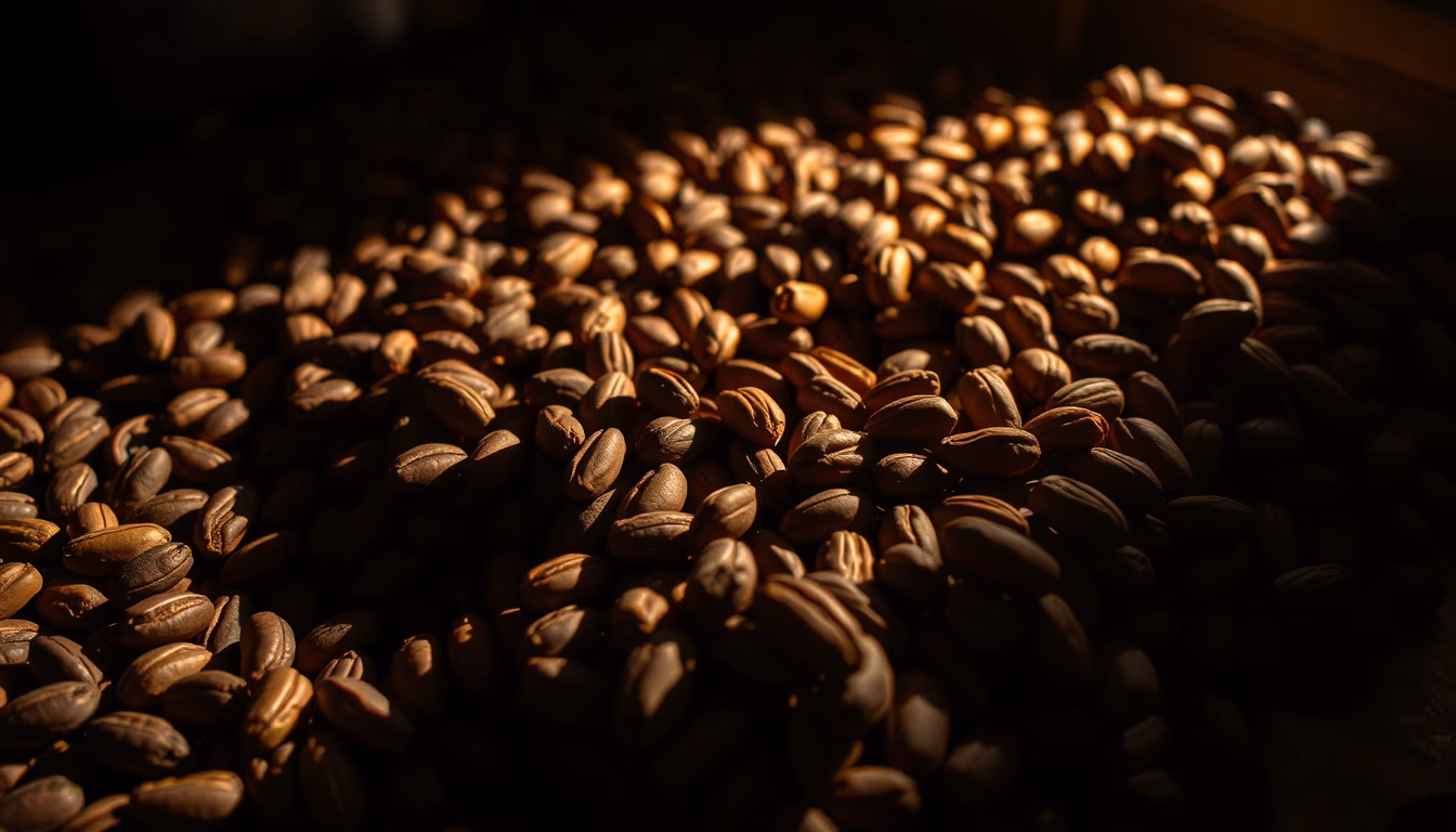 cocoa beans drying in editorial style