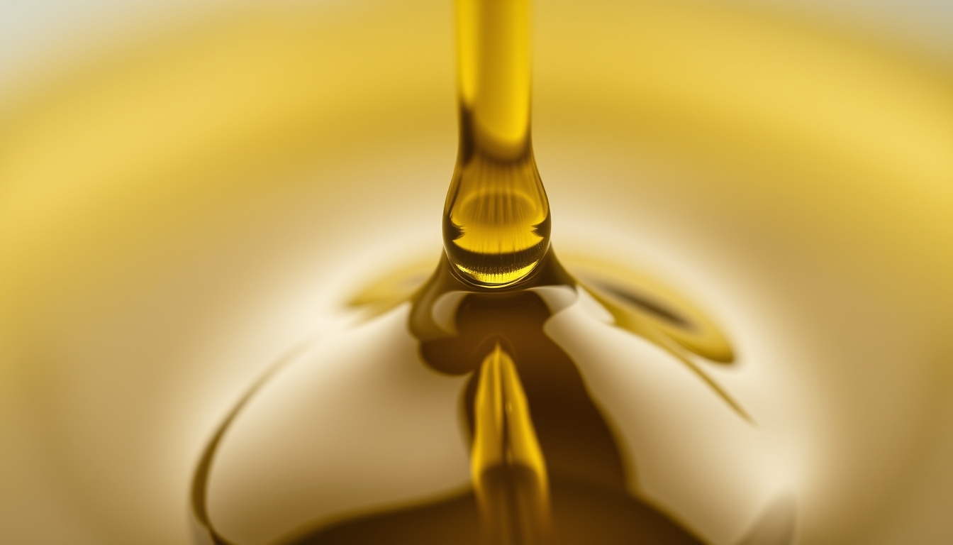 cold pressed olive oil drops in editorial style