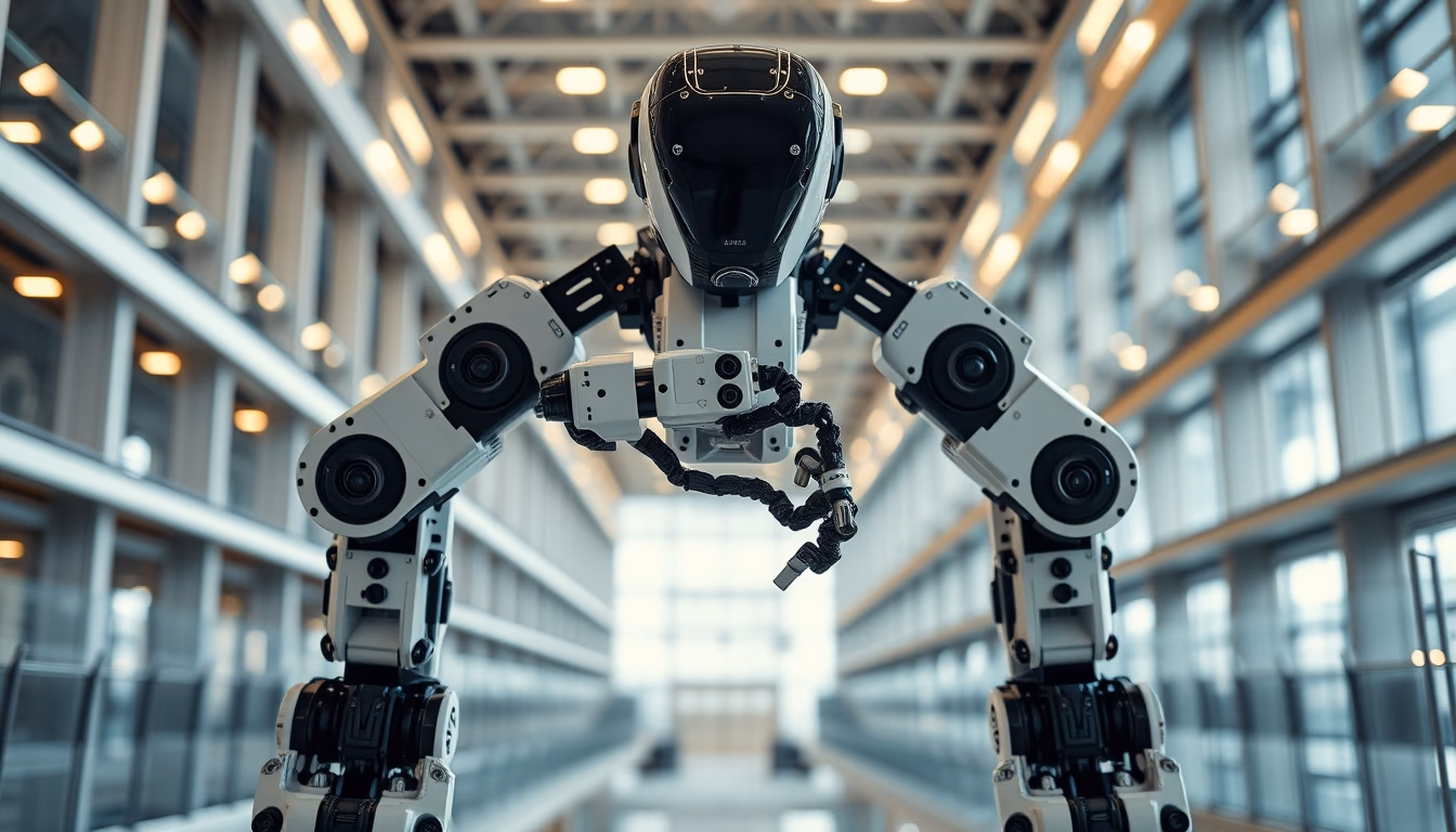 collaborative robot cobot in editorial style