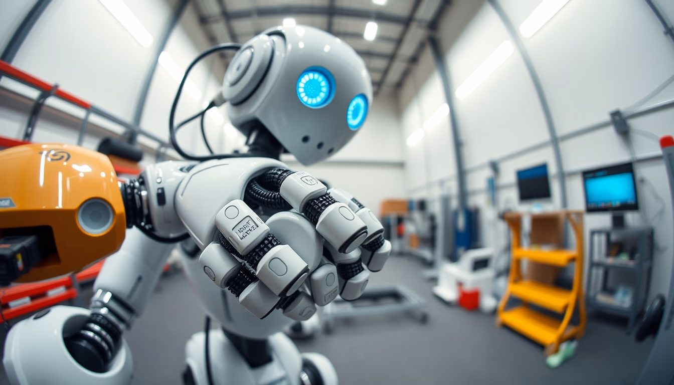 collaborative robot cobot in editorial style