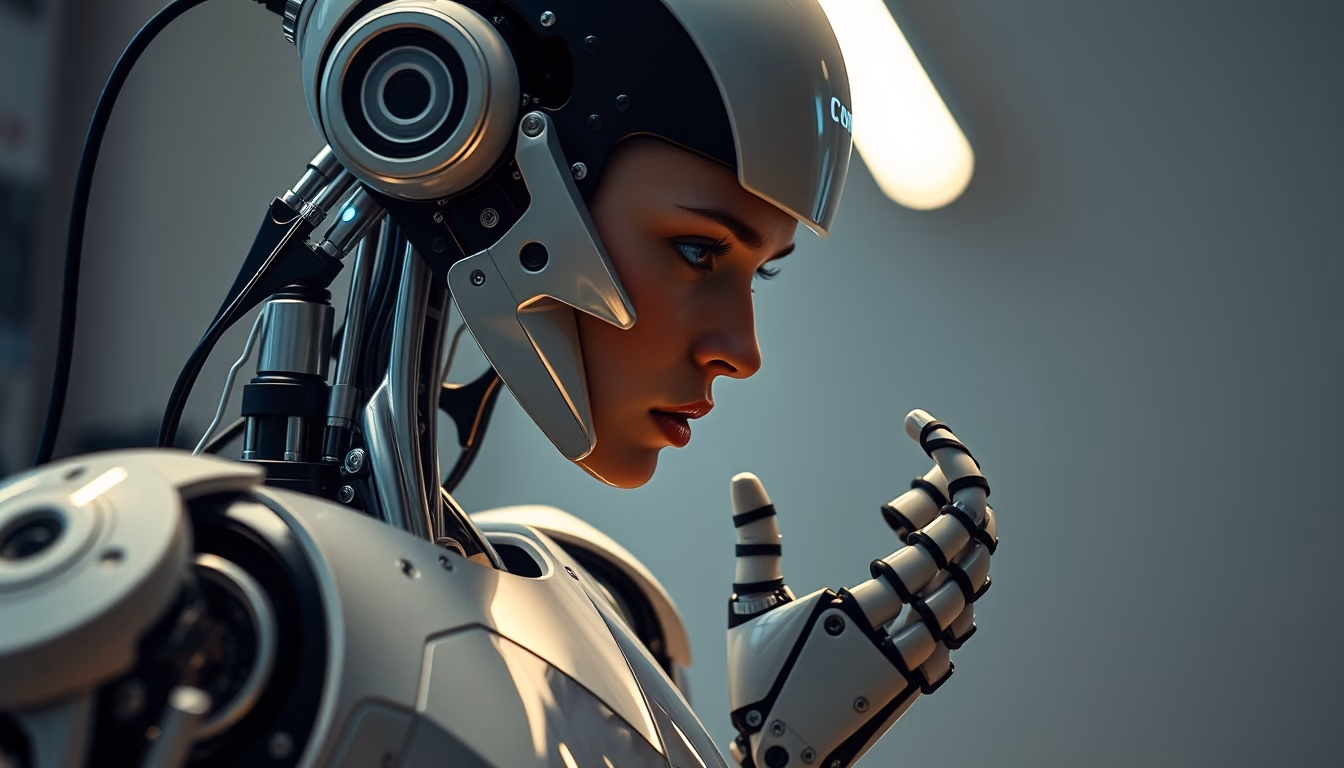 collaborative robot cobot in editorial style