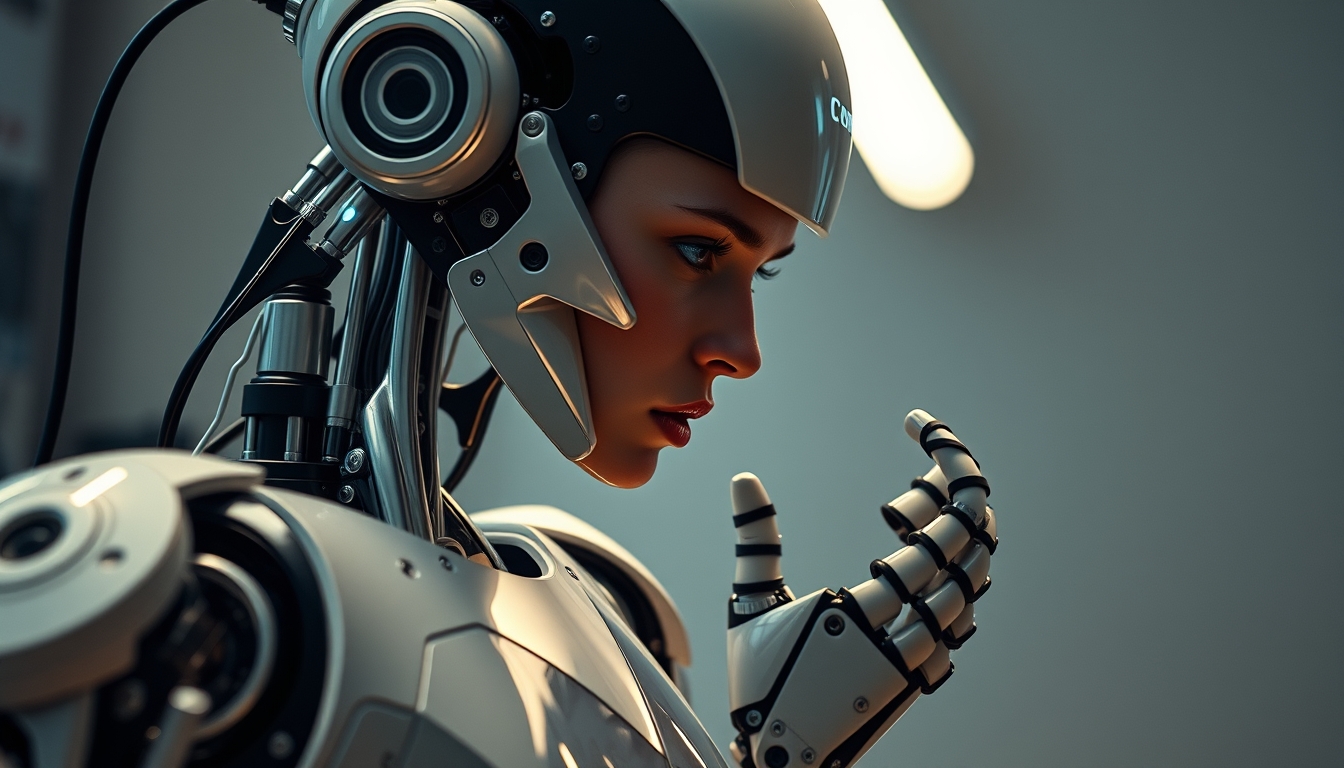 collaborative robot cobot in editorial style