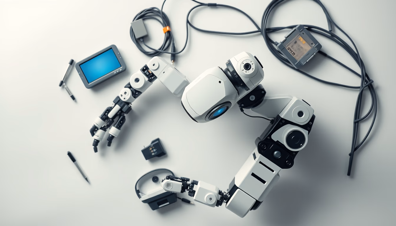 collaborative robot cobot in editorial style