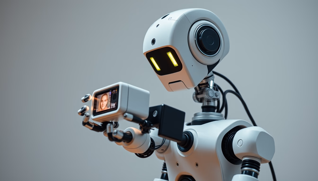 collaborative robot cobot in editorial style