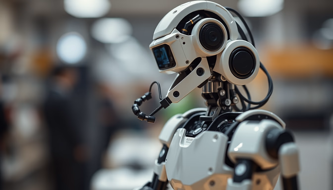 collaborative robot cobot in editorial style