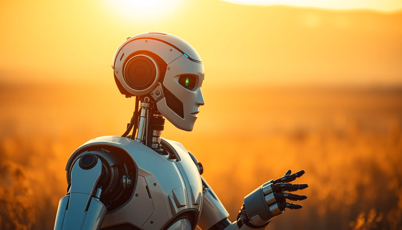 collaborative robot cobot in editorial style