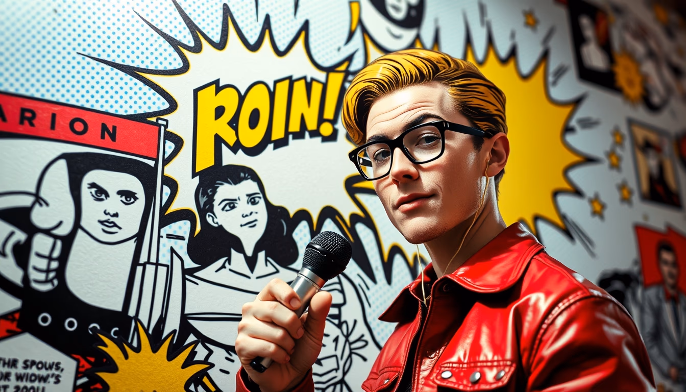 comic book art board in editorial style