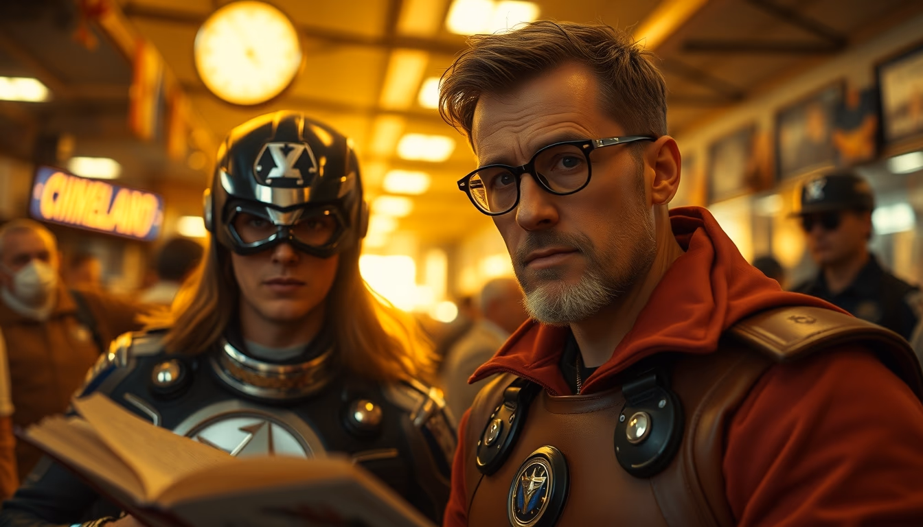 comic books silver age in editorial style