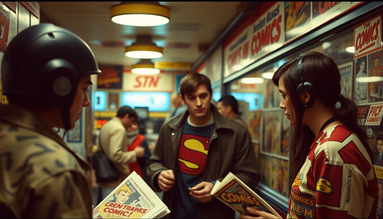 comic books silver age in editorial style