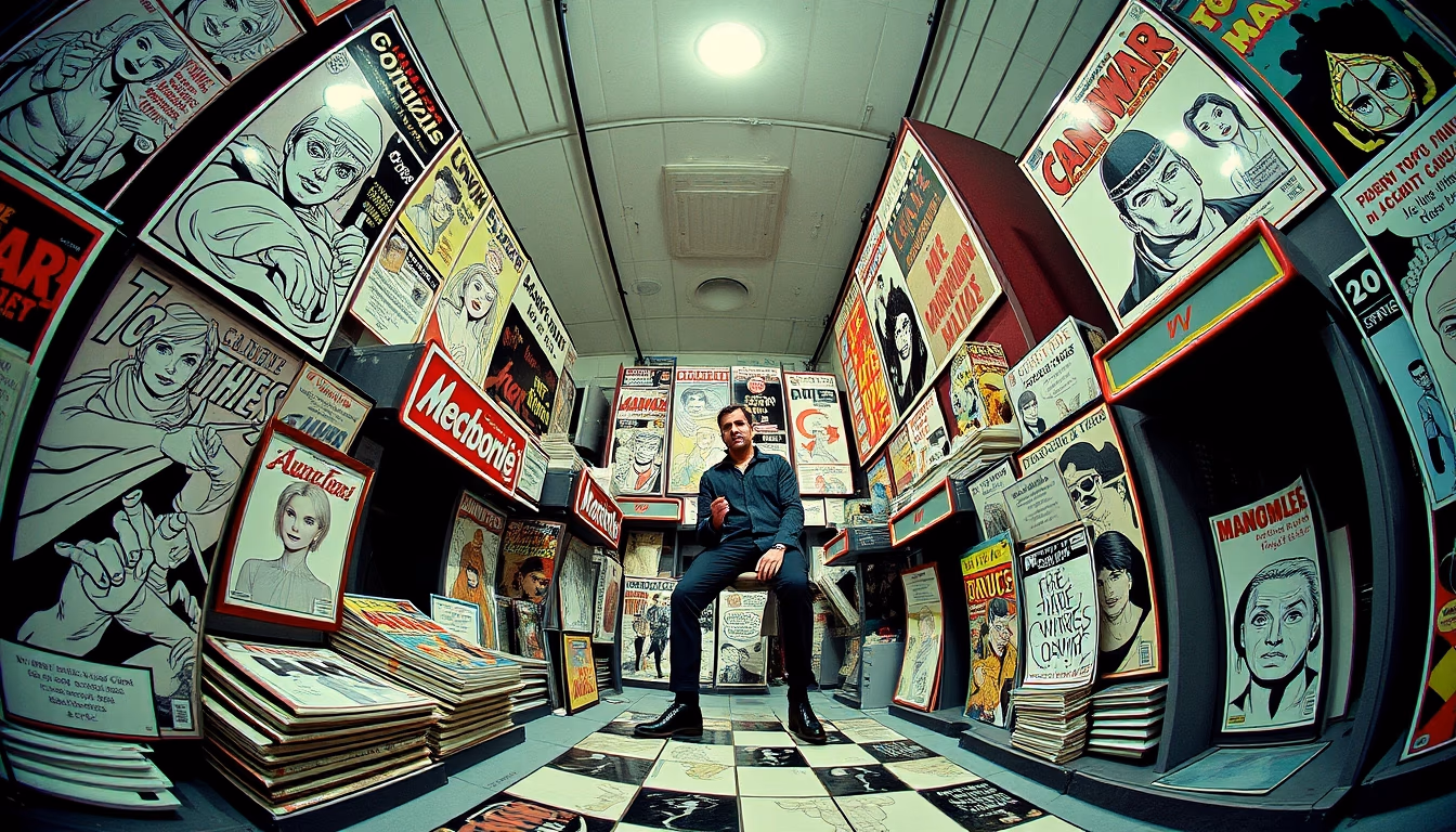 comic books silver age in editorial style