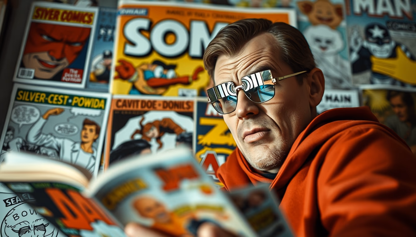 comic books silver age in editorial style