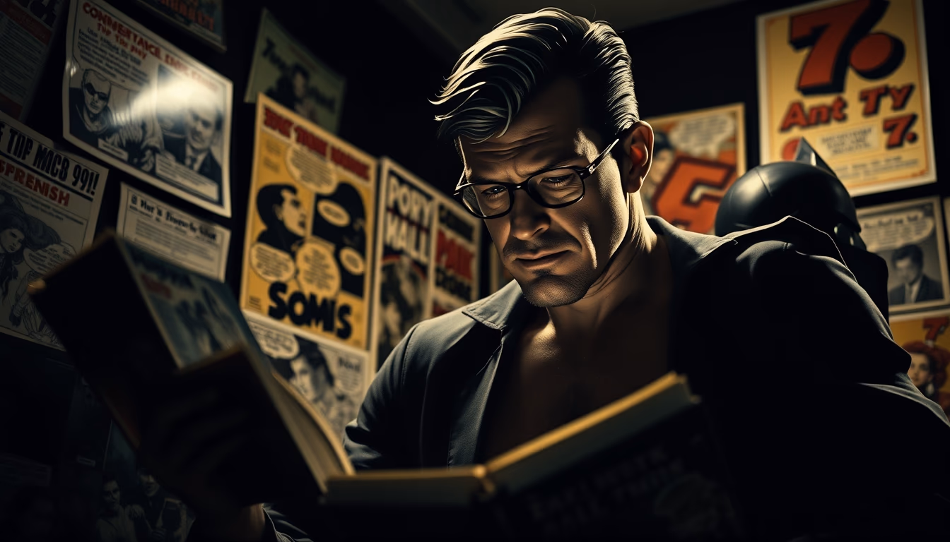 comic books silver age in editorial style