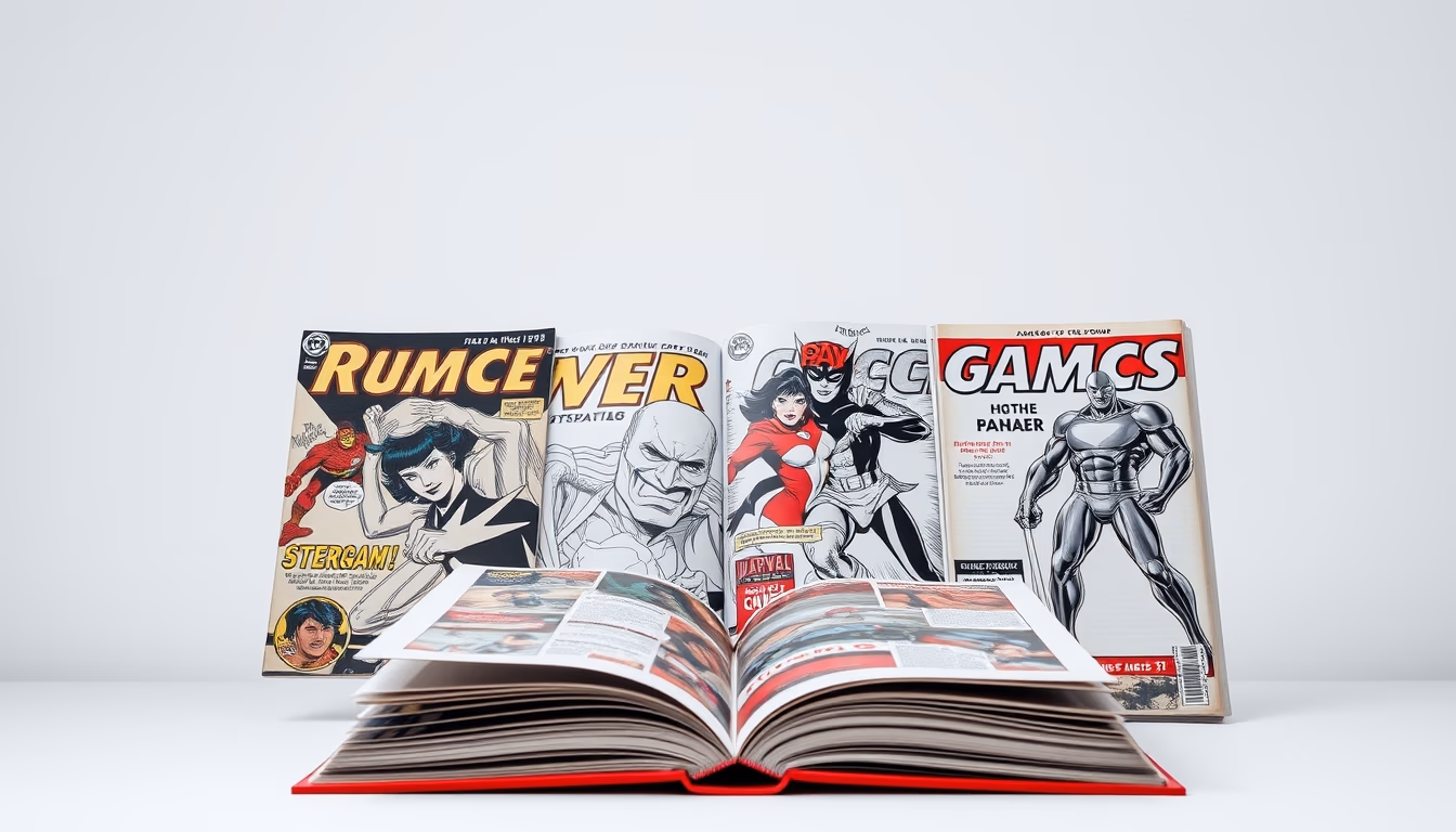 comic books silver age in editorial style