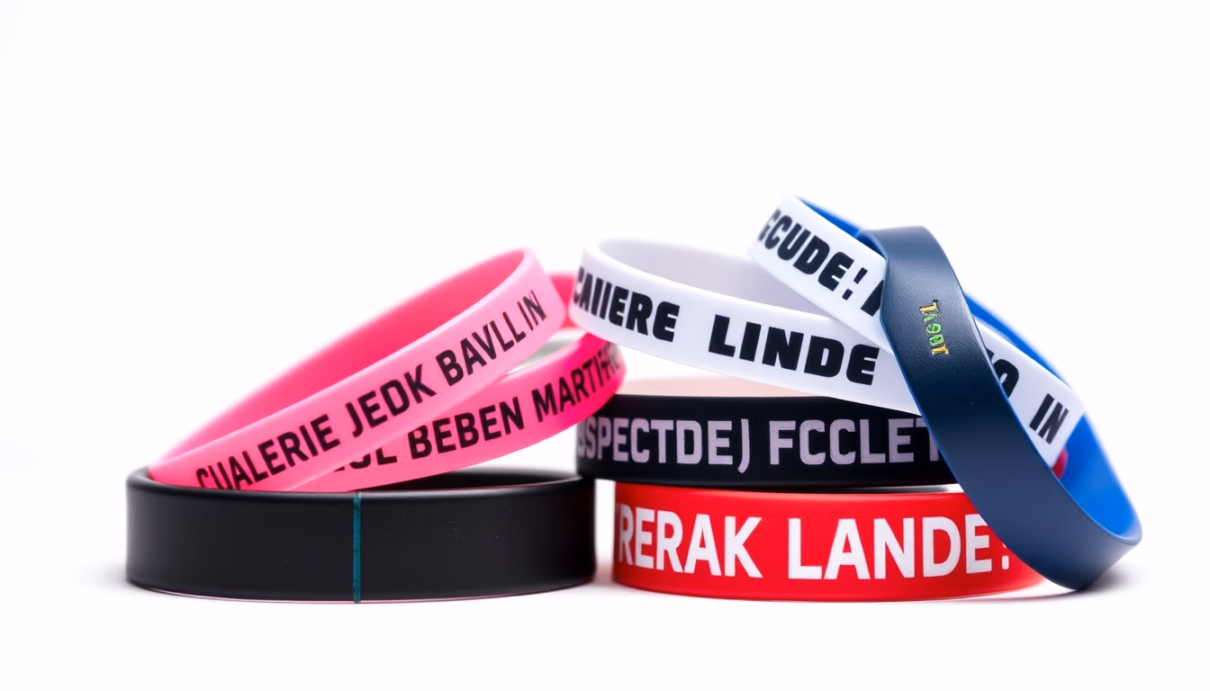 concert wristbands stack in editorial style