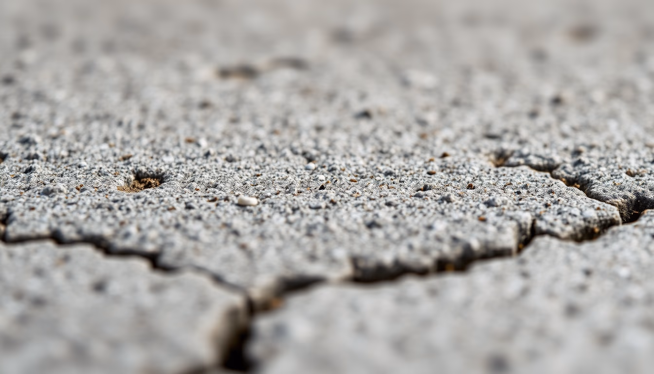 concrete texture macro in editorial style