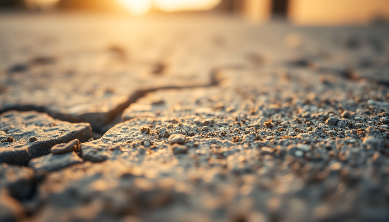 concrete texture macro in editorial style