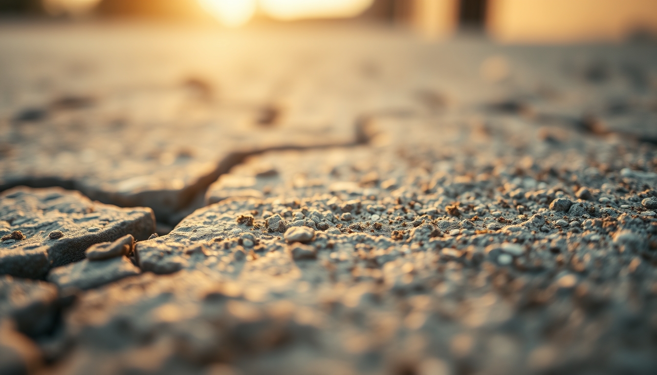 concrete texture macro in editorial style