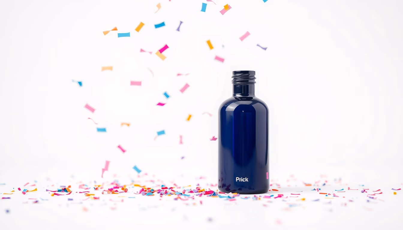 confetti falling in editorial style