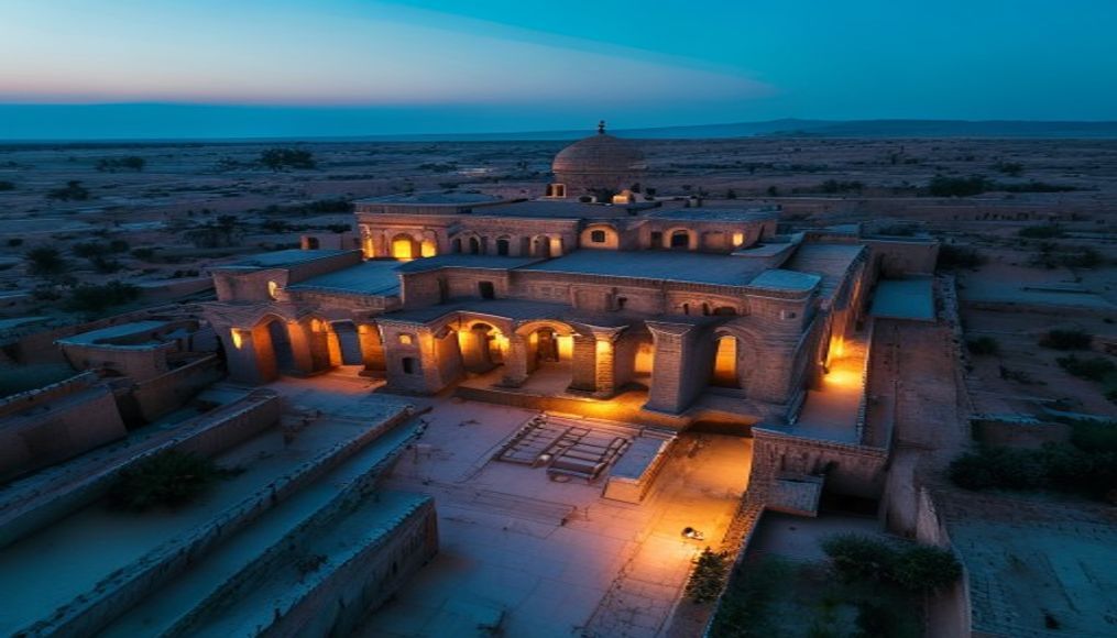 coptic monastery egypt in editorial style
