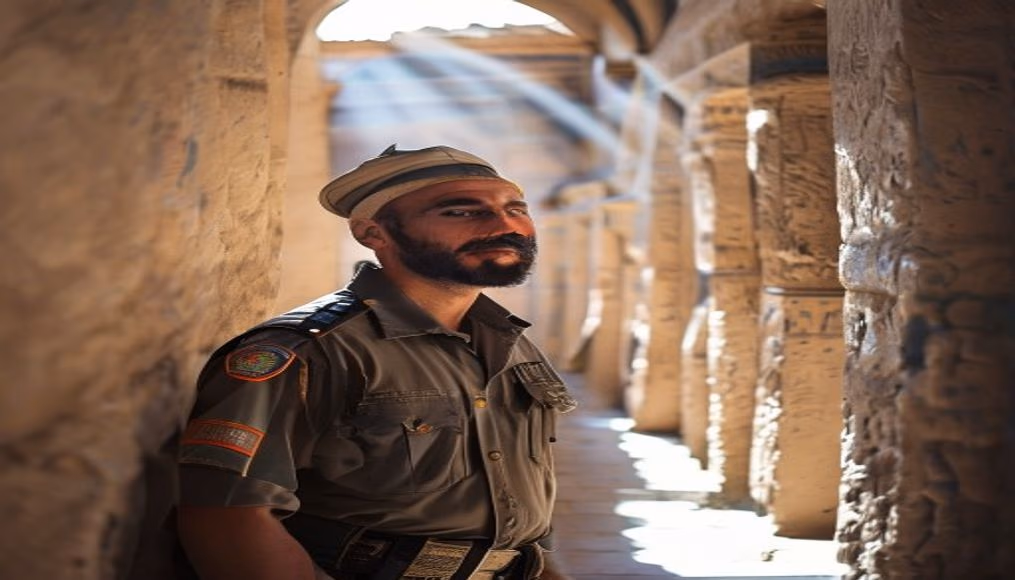 coptic monastery egypt in editorial style