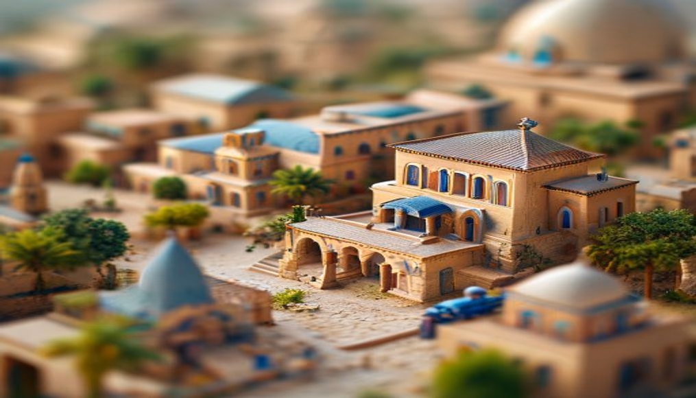 coptic monastery egypt in editorial style