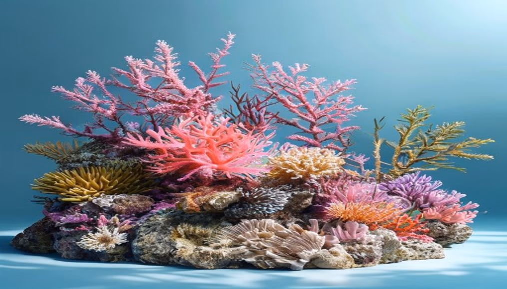 coral reef vibrant in editorial style