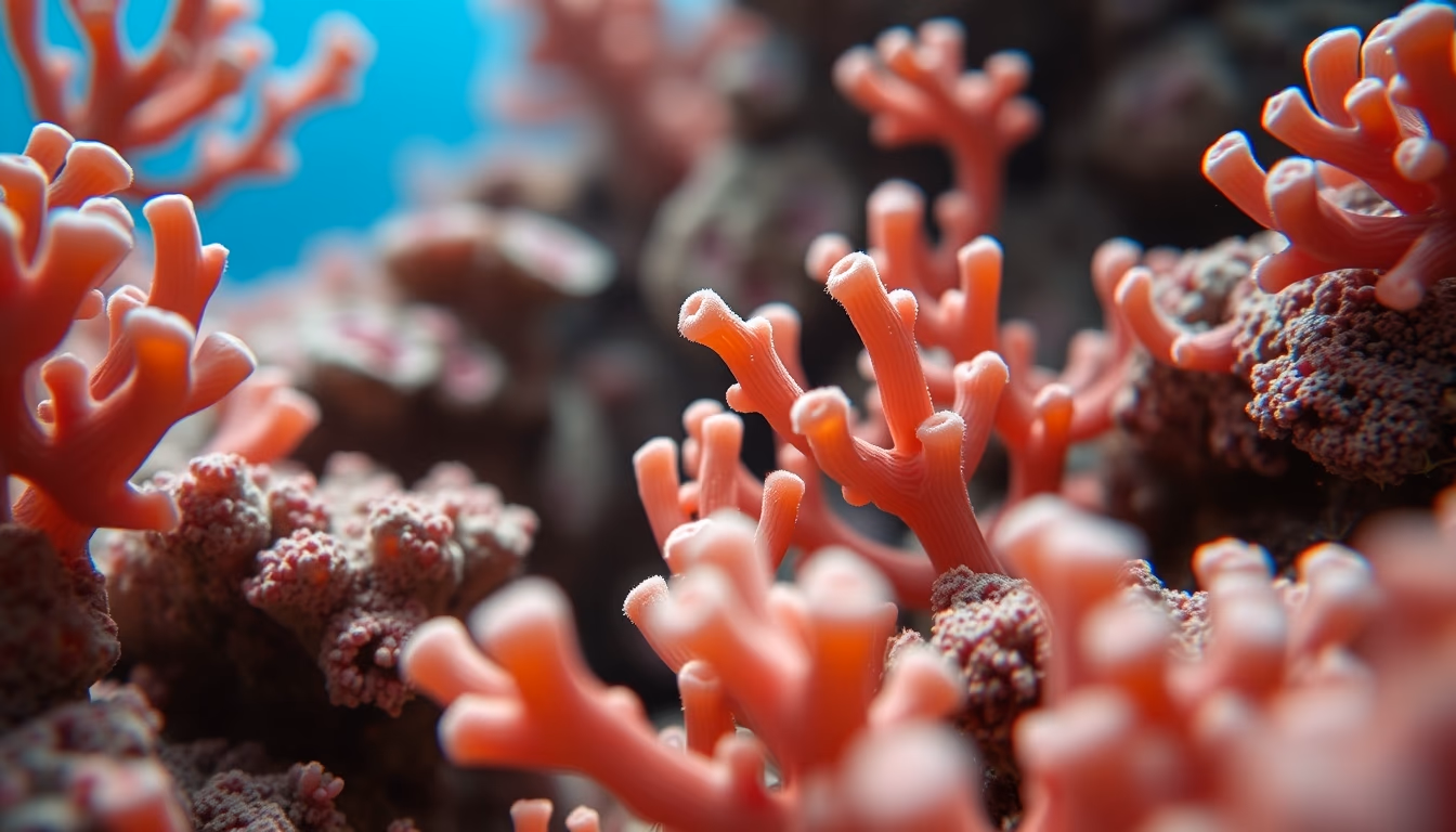 coral reef vibrant in editorial style