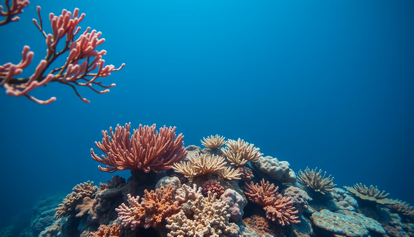 coral reef vibrant in editorial style