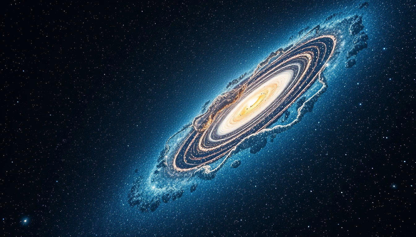 cosmic microwave background in editorial style