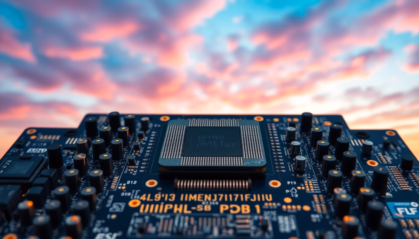 Cpu socket lga em estilo editorial