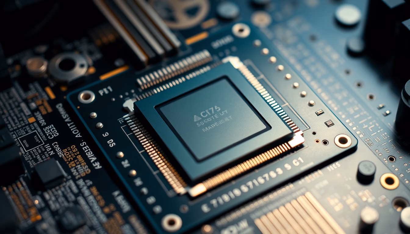 cpu socket lga in editorial style