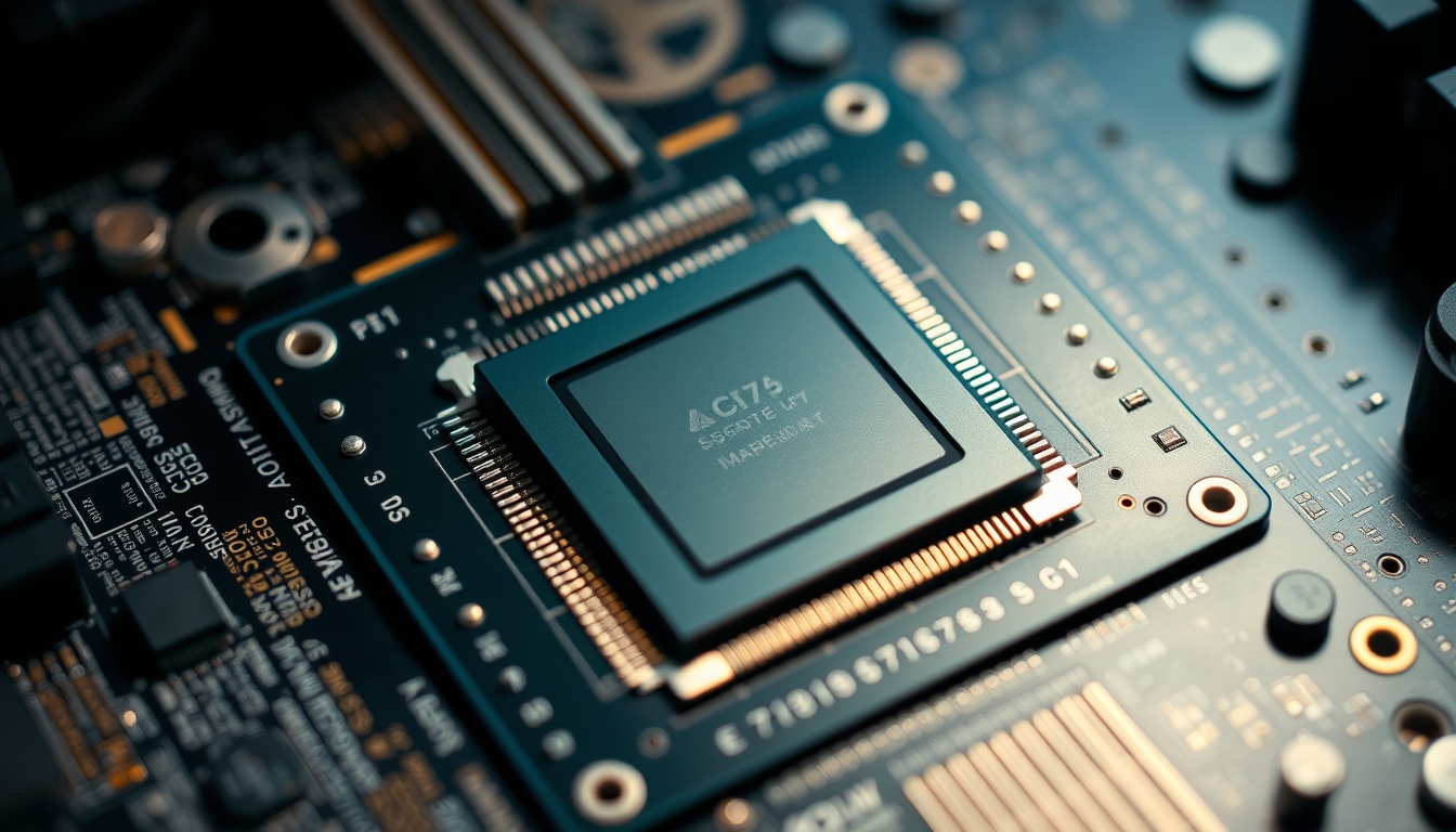 cpu socket lga in editorial style