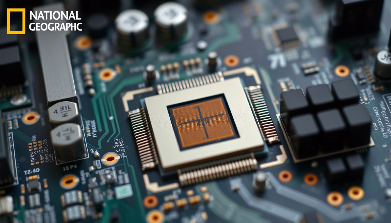 cpu socket lga in editorial style