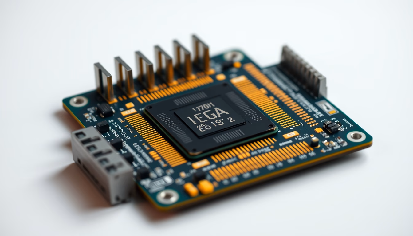 Cpu socket lga em estilo editorial