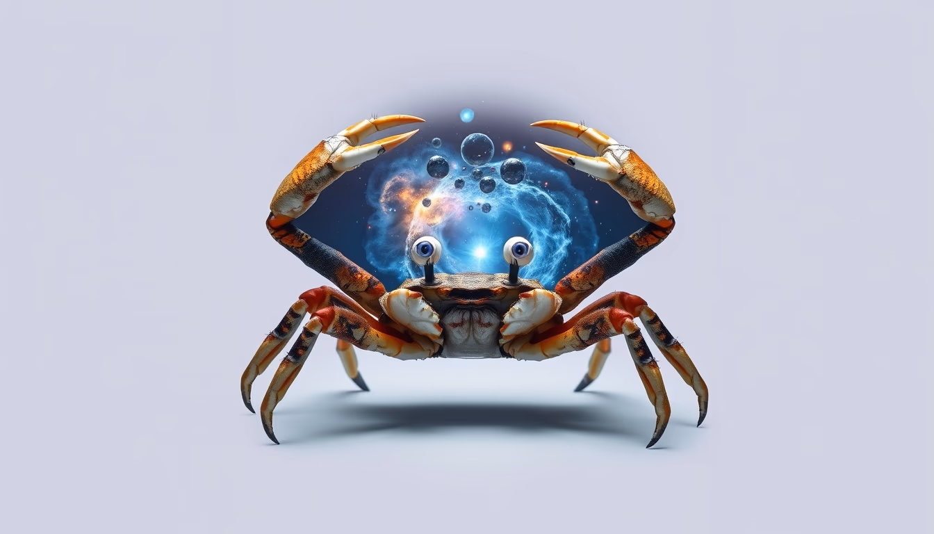 crab nebula supernova in editorial style